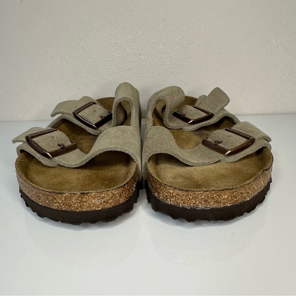 Birkenstock Taupe Suede Buckle Sandals main image 7
